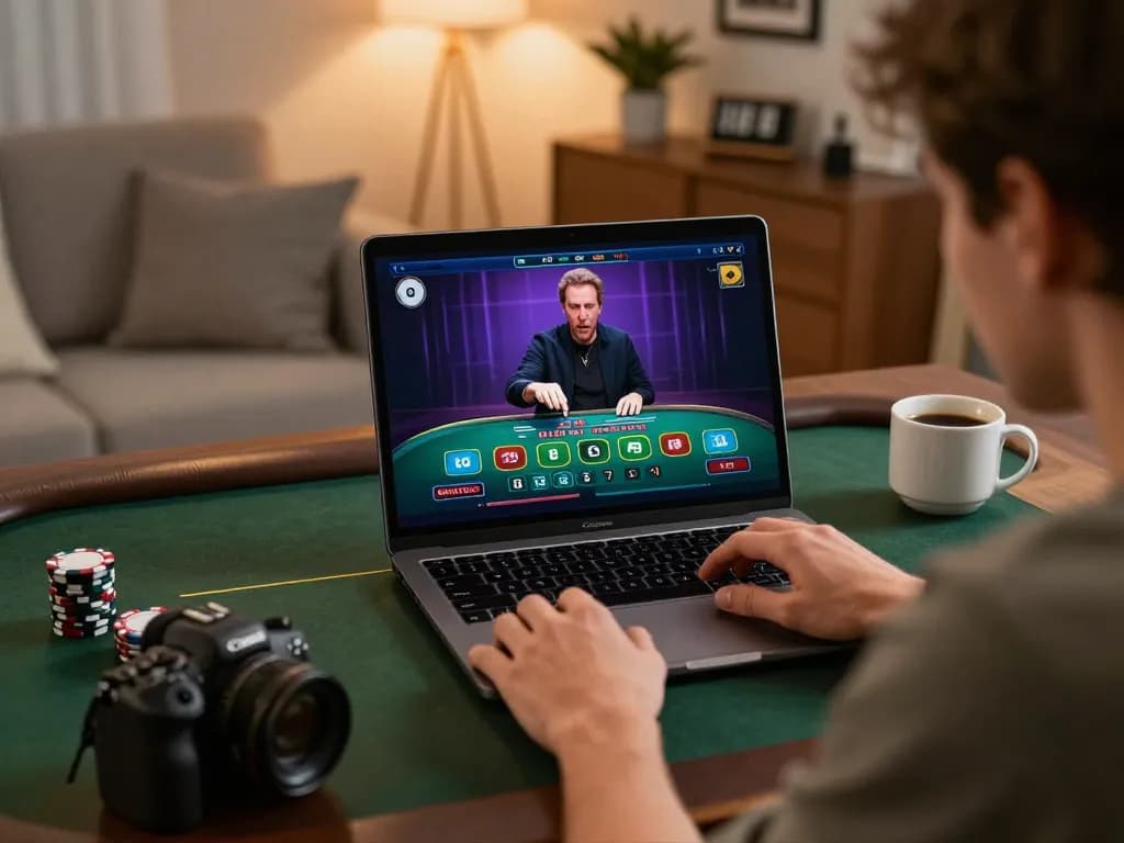 Engaged player strategizing in a live blackjack game on 789club's online platform