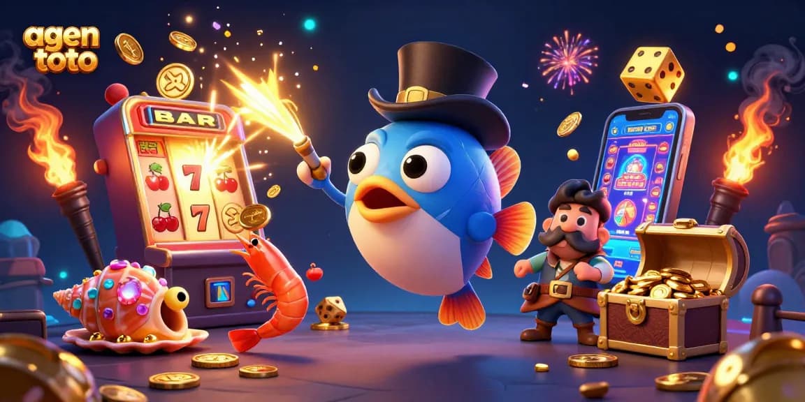 Memenangkan agen toto pada ilustrasi 3D yang menampilkan ikan pemancing mendalam, udang bajak laut, dan siput laut berhias permata.
