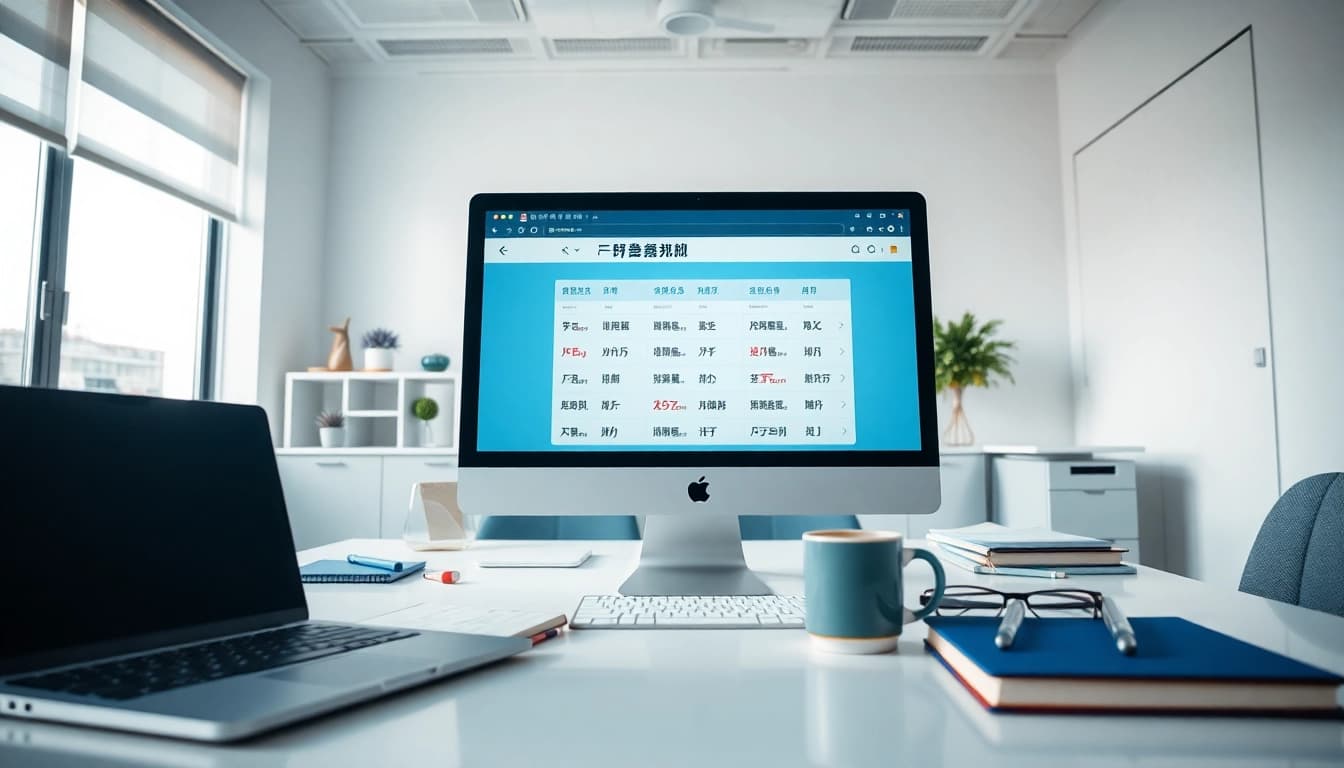 Catch a glimpse of the 网易有道翻译 desktop app in a modern workspace, illustrating an efficient translation process.