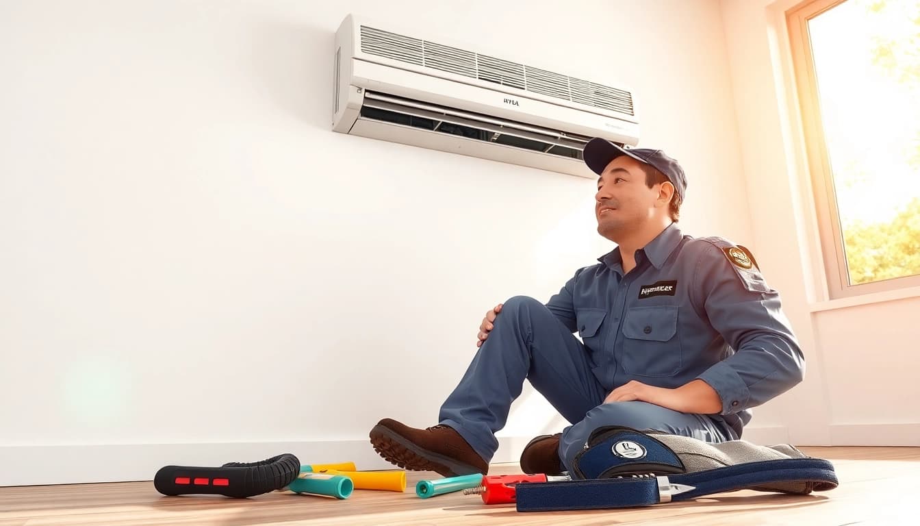HVAC Repair Tampa services showcased by a technician in a well-lit home environment.