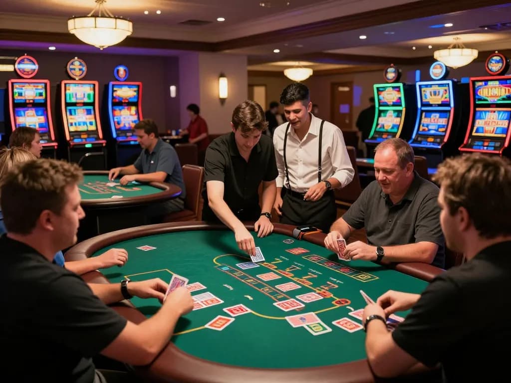 Experience the excitement of online casinos Canada with players focused on blackjack.