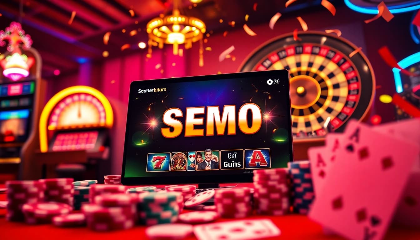 Experience thrilling gameplay with slot demo scatter hitam on a luxurious casino interface.