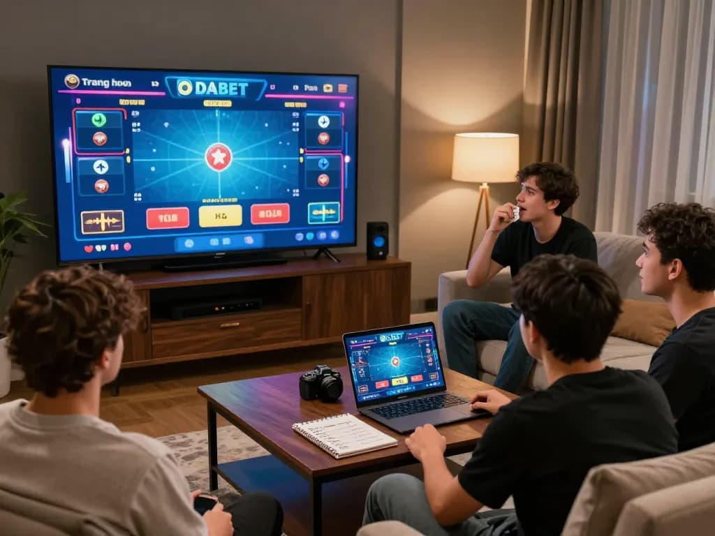 Engaging with the live dealer games on Trang chủ DABET, players strategize actively at home in a cozy setting.