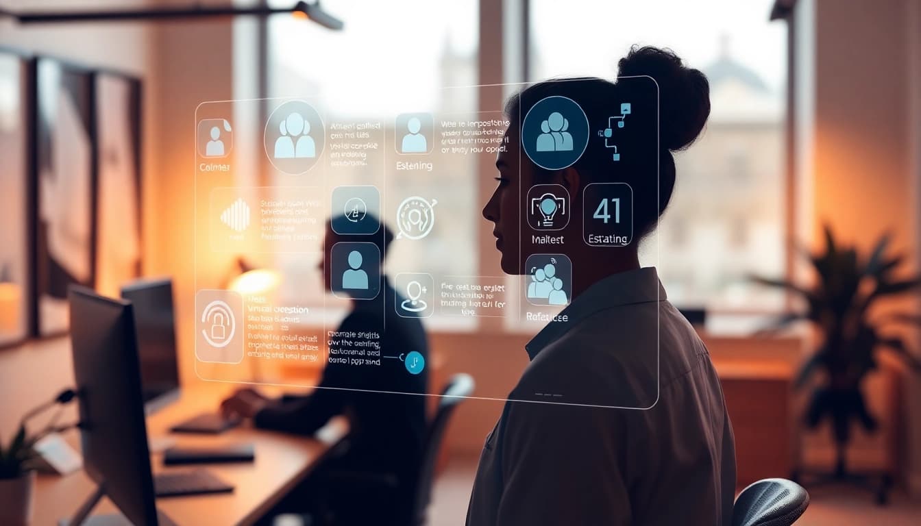 Engaging enterprise assistant saas interface highlighting innovative features in modern workspace.
