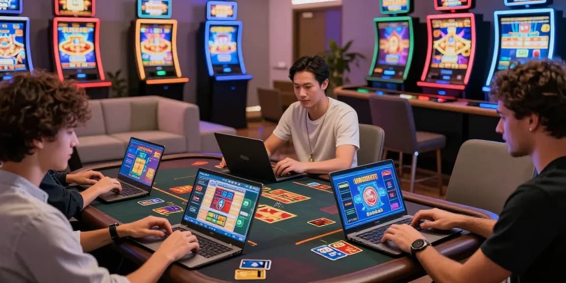 Players enjoying credit card gaming at brcs.co.uk, showcasing diverse games and vibrant atmosphere.
