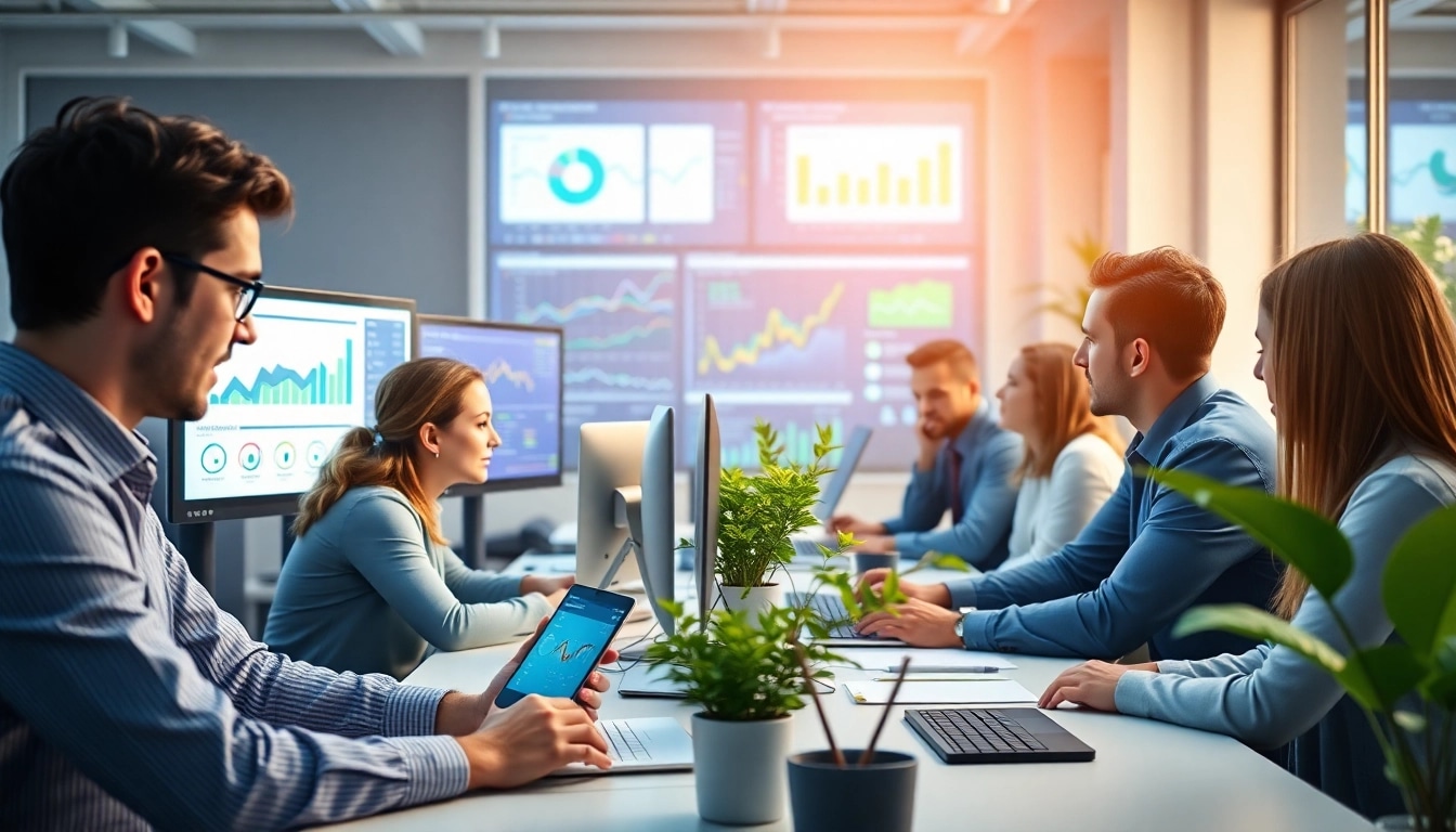 SEO Agency Clearwater team collaborating in a modern office environment to enhance digital marketing strategies.