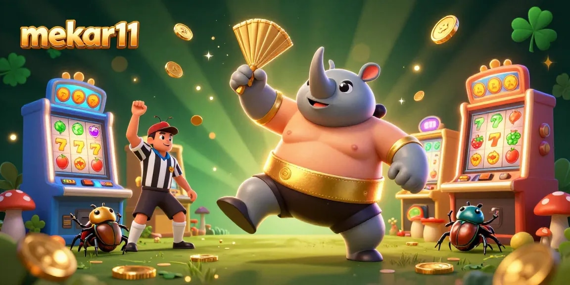 Mekar11 thrills players with vibrant slot action and engaging characters in a 3D casino setting.
