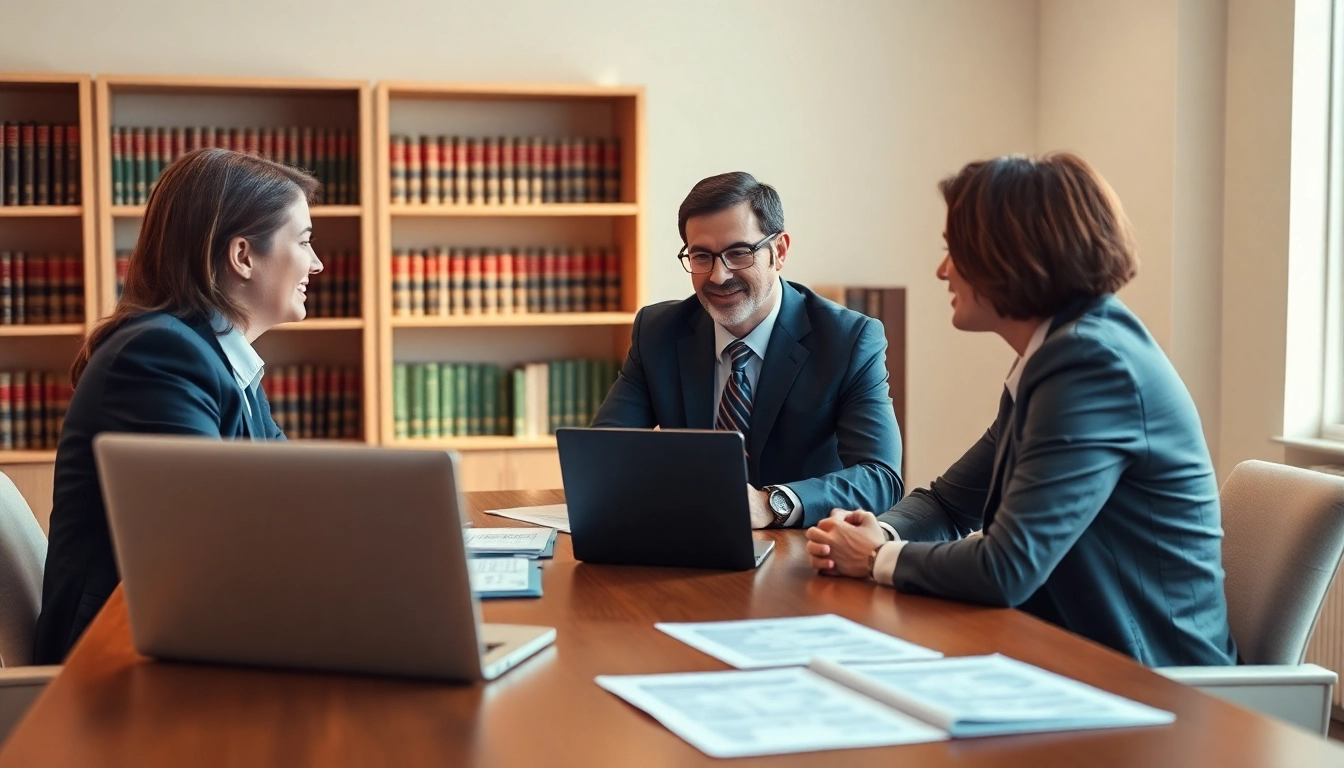 Discussing Family Law Financial Agreements with a family lawyer in a professional setting.
