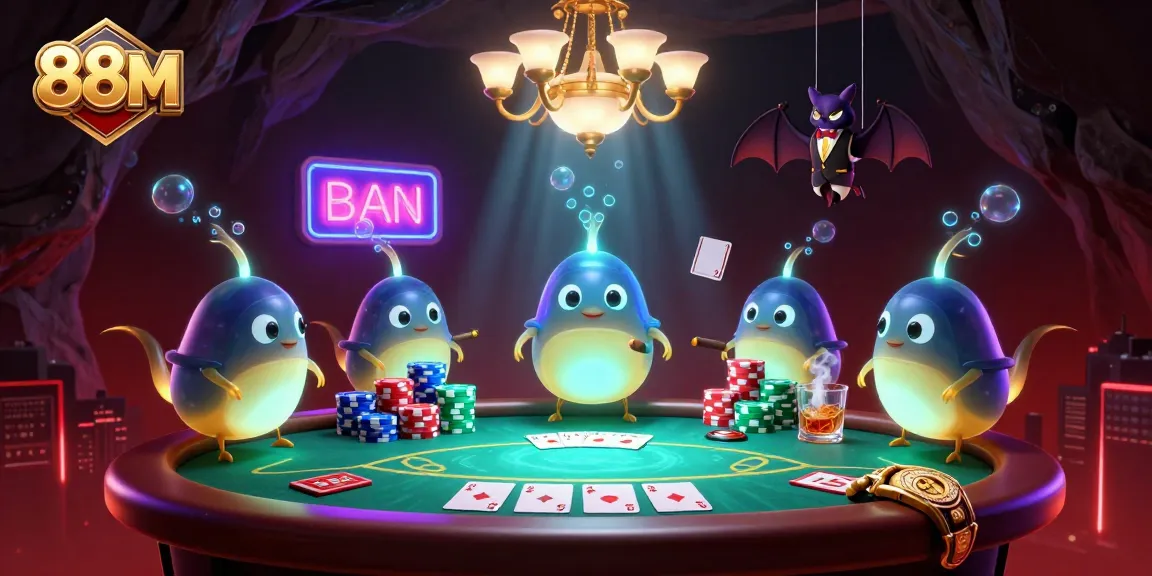 Light up your gaming experience at 88 M with a vibrant cave casino scene featuring glowworms and a bat dealer.