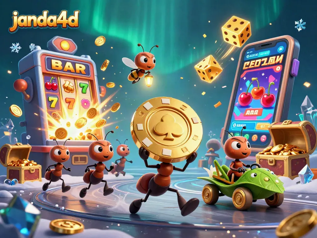 Janda4d menghadirkan aksi pencurian chip poker keemasan oleh karakter kartun lucu dalam dunia kasino.