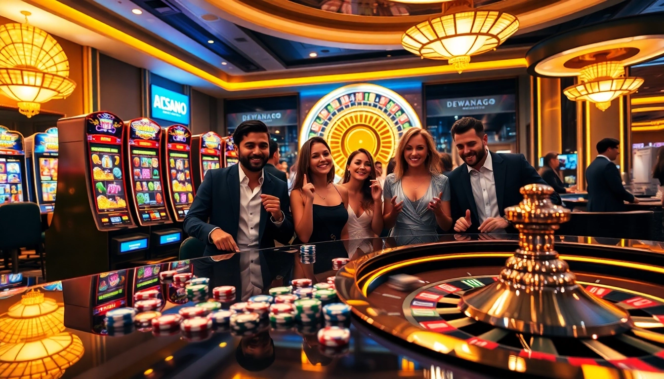 Rasakan sensasi taruhan tinggi di dewanaga89 dengan mesin slot yang berwarna-warni dan chip poker.