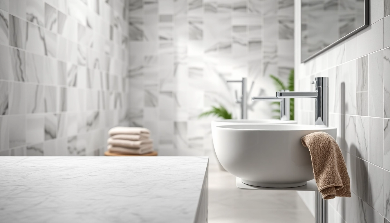 Erleben Sie sonni sanitär Produkte in einer modernen Badezimmeranordnung mit eleganten Armaturen.