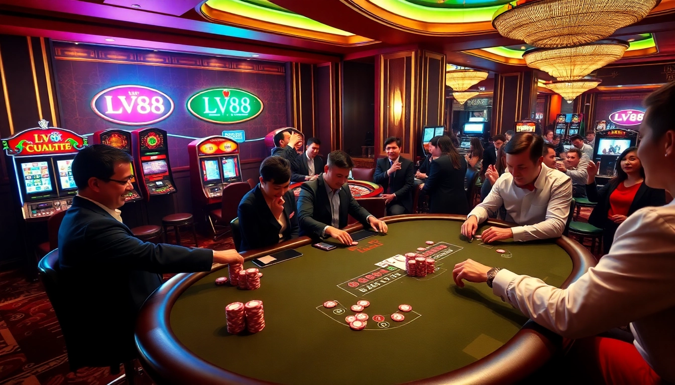 Experience the excitement of winning at lv88 casino with engaging table games and vibrant slot machines.