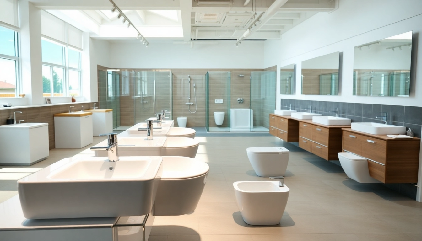 Sonni sanitär GmbH bietet hochwertige Badezimmerlösungen in einem modernen Showroom an.