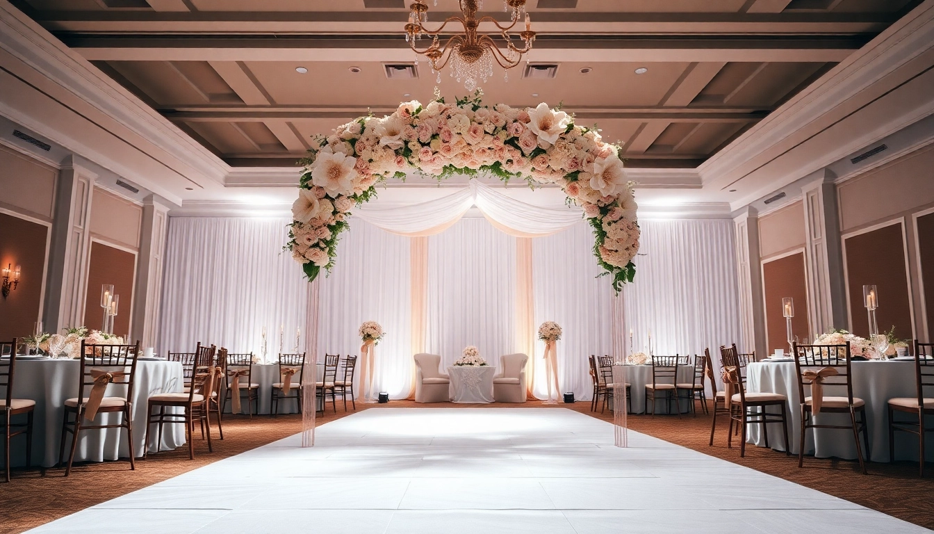 Stunning Wedding Event Space Jacksonville with elegant floral arrangements and inviting atmosphere.