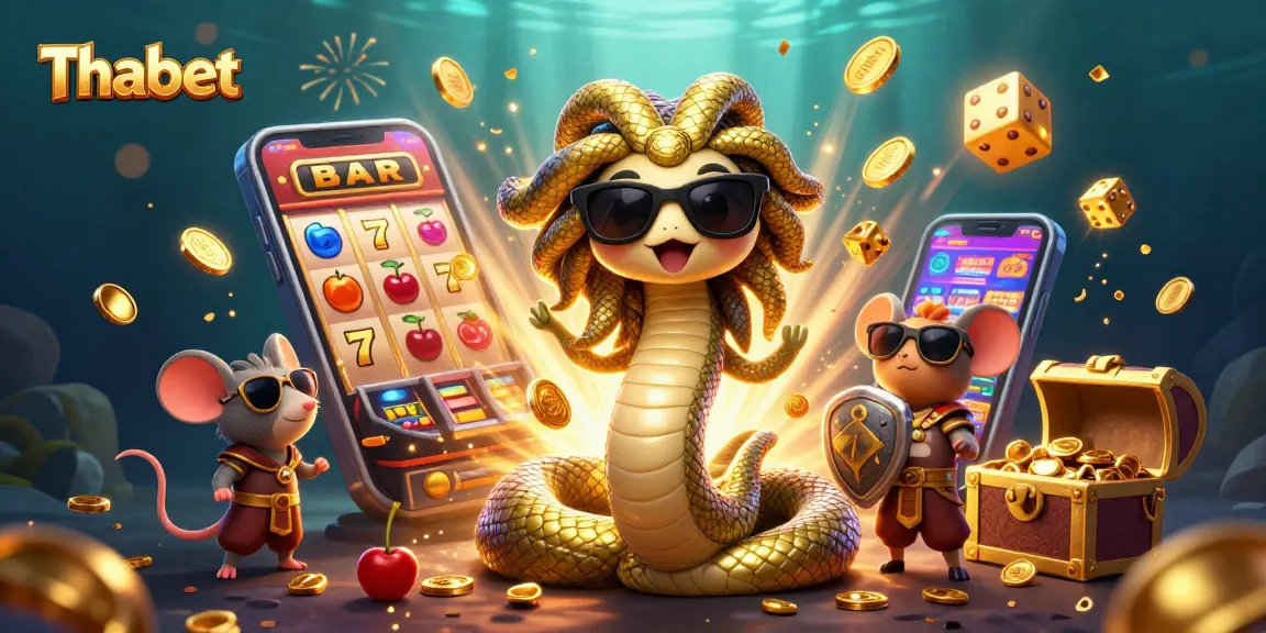 Spin to win at Thabet with lively casino characters and exciting game elements bursting with fun.