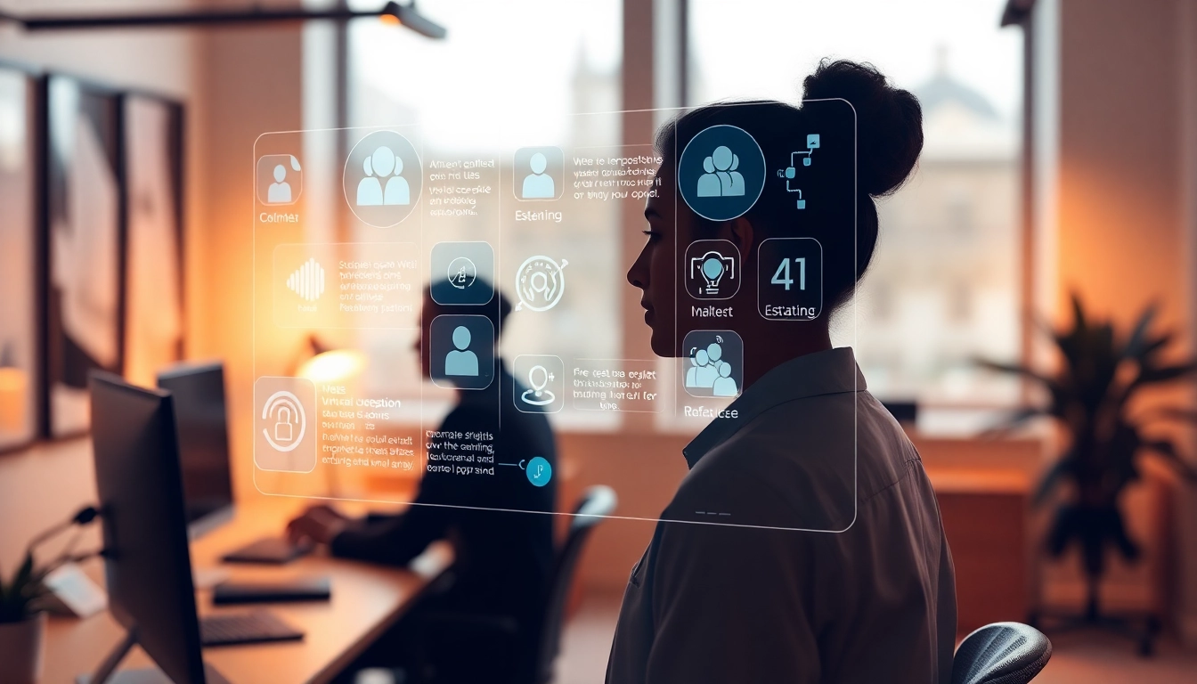 Engaging enterprise assistant saas interface highlighting innovative features in modern workspace.