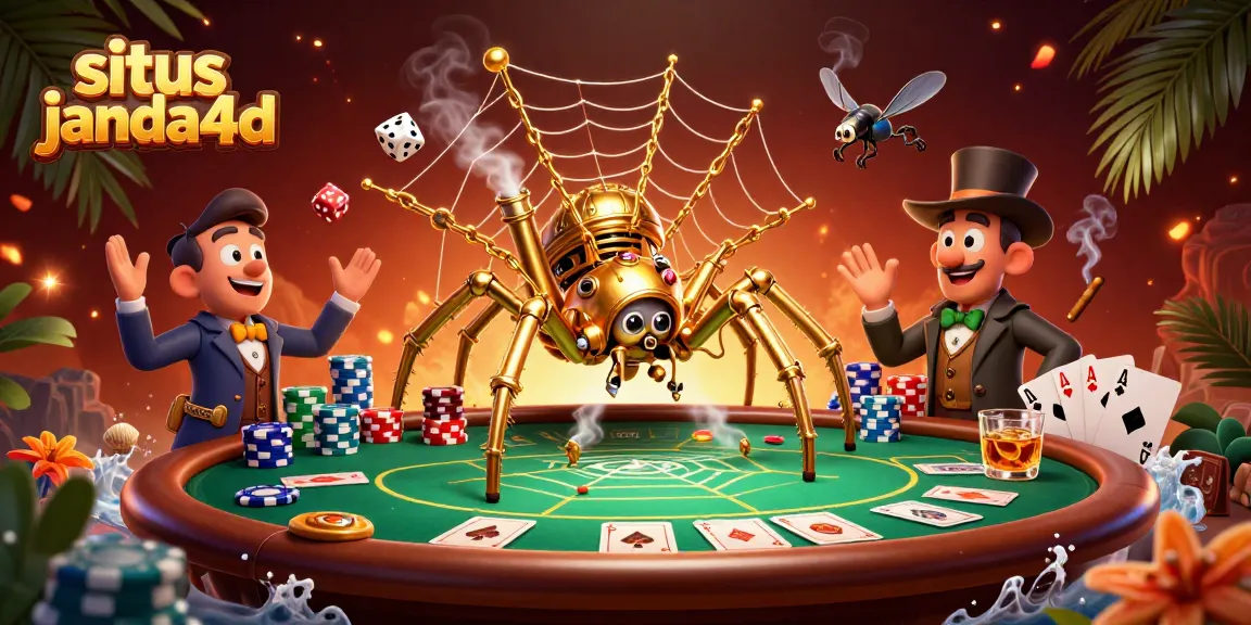 Menangkan permainan di situs janda4d dengan ilustrasi kasino bertema steampunk yang menarik.