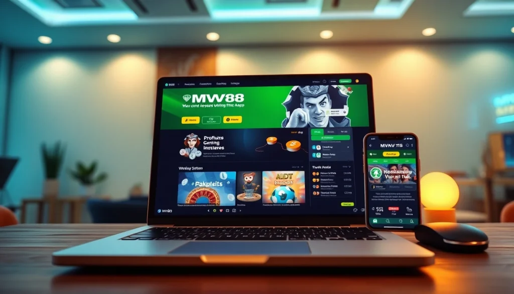 MV88 online gambling platform showcasing secure USDT transactions and app interface