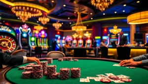 Experience high-stakes poker action at XX88 with vibrant casino visuals.