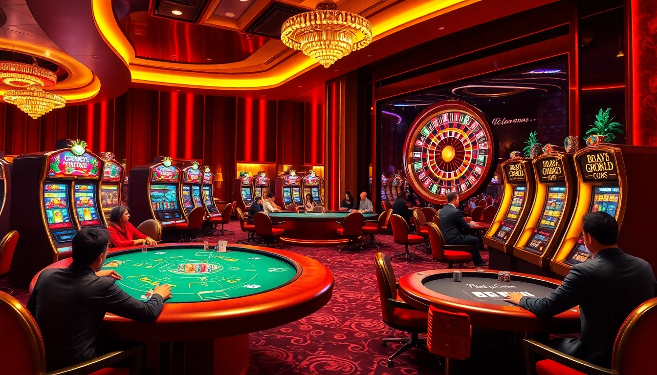 Experience 79king con with an elegant casino scene featuring thrilling games, vibrant slots, and professional atmosphere.