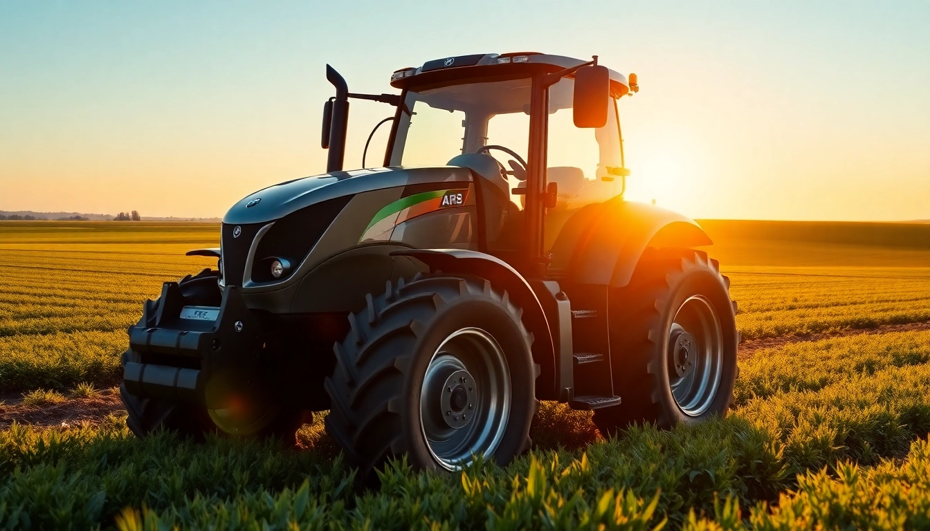 AF88 tractor in a lush field representing modern agricultural standards.