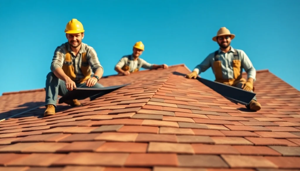 Enhance your property with reliable roofing services by expert professionals in action.