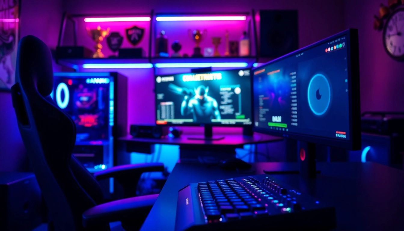 Engaging gaming setup showcasing 79king's modern aesthetic and competitive edge.