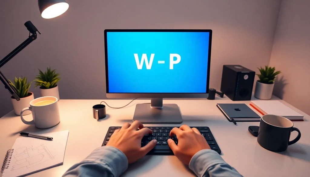 Dynamic workspace showcasing WPS软件 on a sleek desktop, highlighting productivity tools for modern professionals.