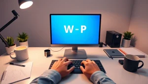 Dynamic workspace showcasing WPS软件 on a sleek desktop, highlighting productivity tools for modern professionals.