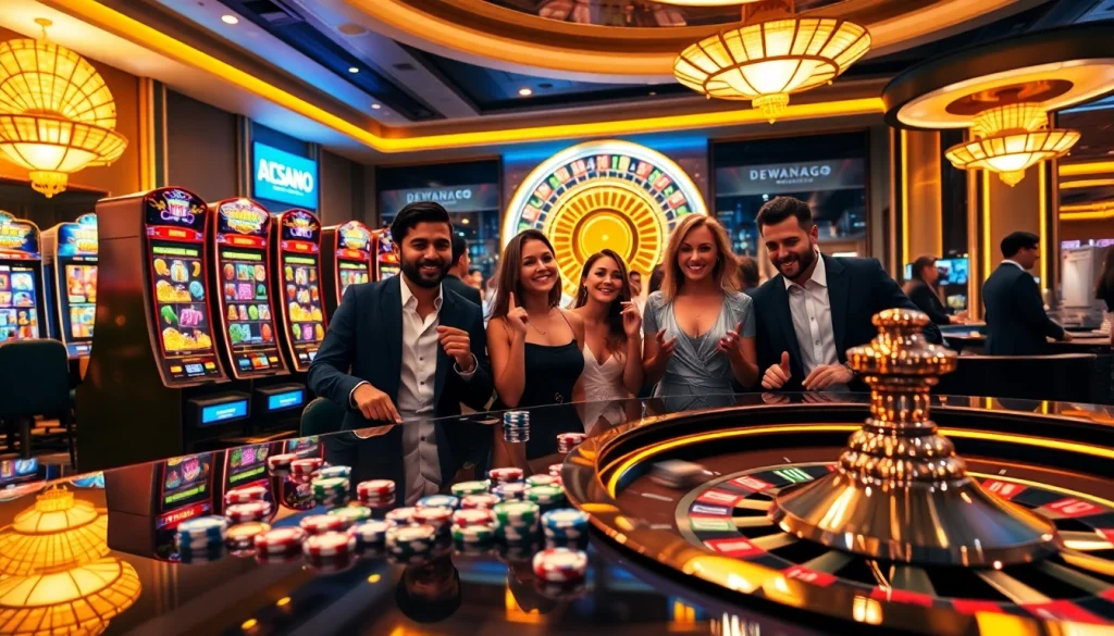 Rasakan sensasi taruhan tinggi di dewanaga89 dengan mesin slot yang berwarna-warni dan chip poker.