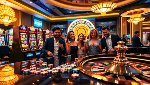 Rasakan sensasi taruhan tinggi di dewanaga89 dengan mesin slot yang berwarna-warni dan chip poker.