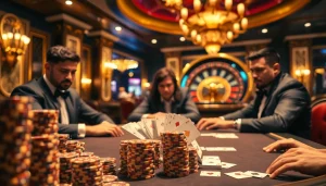 Experience the thrill of high-stakes poker at tha-bet's luxurious casino.