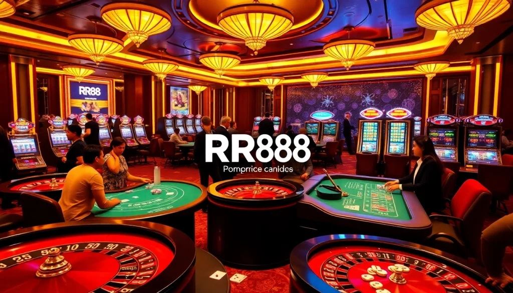 Engaging players at RR88 com enjoying an exciting casino experience with vibrant games.