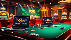 Experience the excitement of 99OK while placing bets at a luxurious online casino.