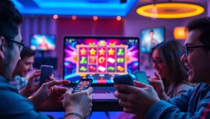 Menikmati slot deposit pulsa dengan antusiasme di lingkungan permainan online yang energik.