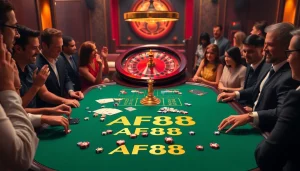 Experience exhilarating gameplay at AF88's exclusive casino with vibrant tables and high stakes.