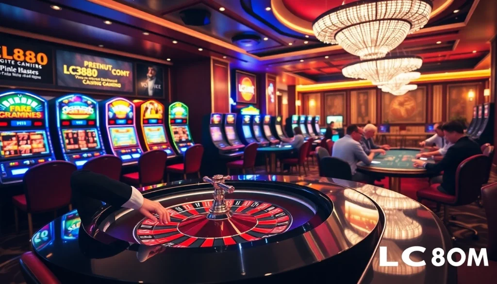 Experience the excitement of betting and winning at LC88 COM casino with vibrant gaming activities.