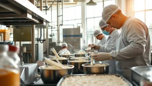 Showcasing the industrial sweetener production process with precision and modern equipment.