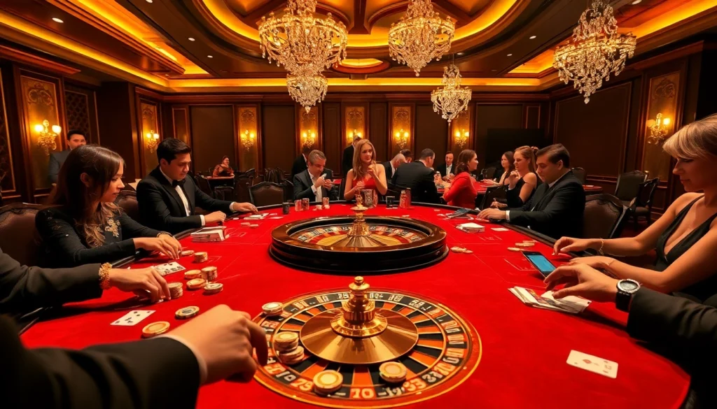 Experience the excitement of winning at gambling tables featured on https://dagapq.com/ with luxurious decor and players fully engaged.