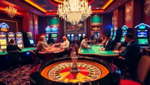 Engaging players at roulette and poker tables embodying excitement at https://rr888.in.net/ casino.