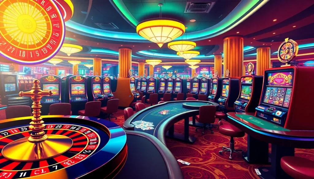 Explore cs2 gambling sites reddit with vibrant casino imagery showcasing thrilling gaming experiences.