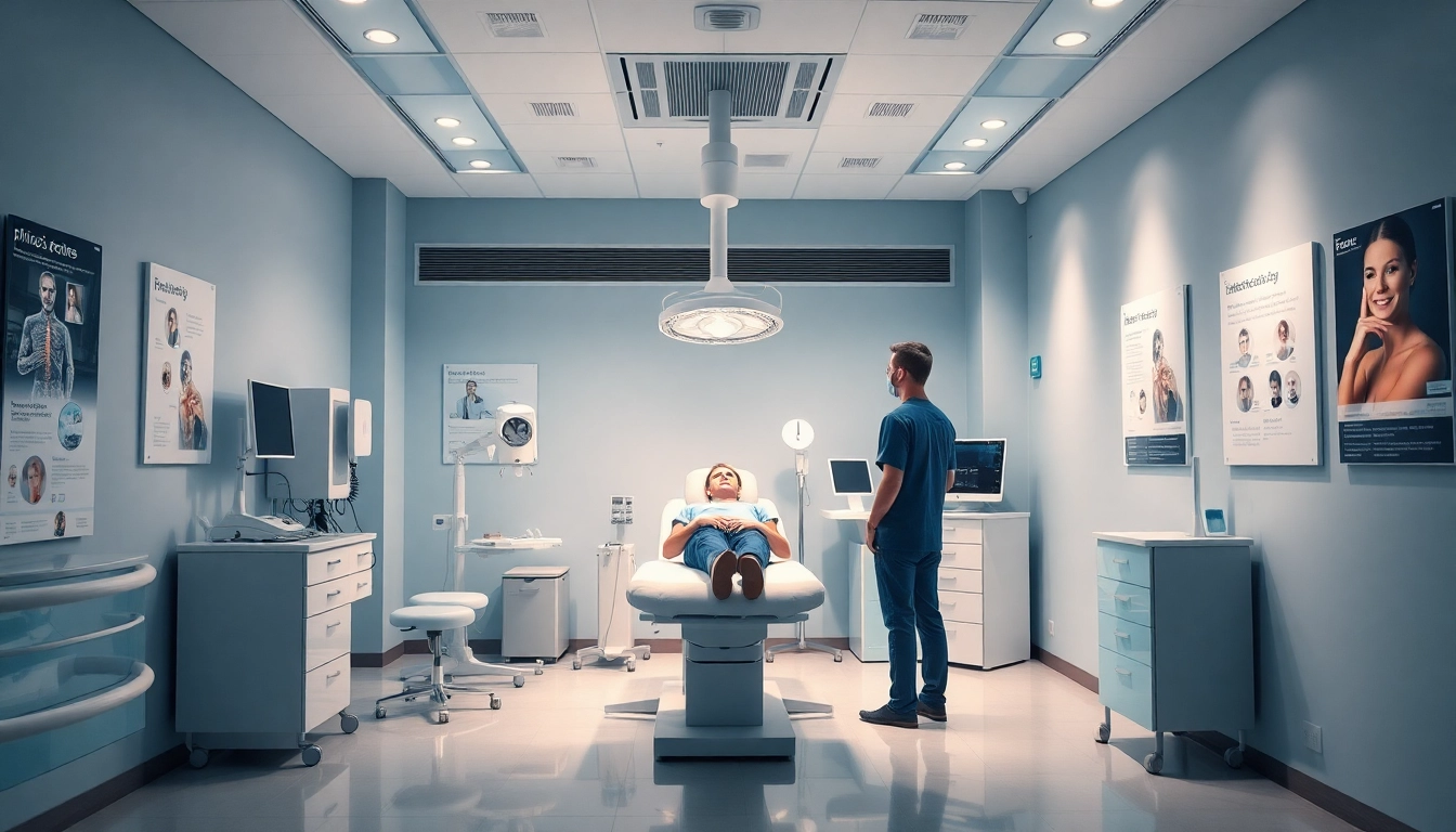 包茎手術 おすすめを強調する専門医療クリニックの環境、信頼とケアを示す。