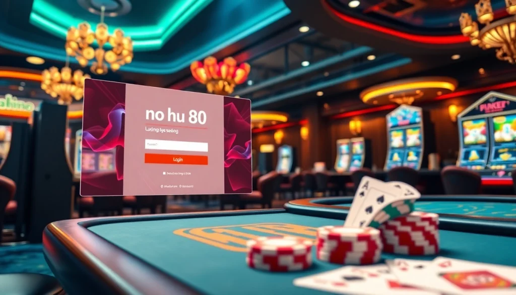 Experience the thrill of nohu90 đăng nhập, navigating vibrant online casino games with exciting visuals.