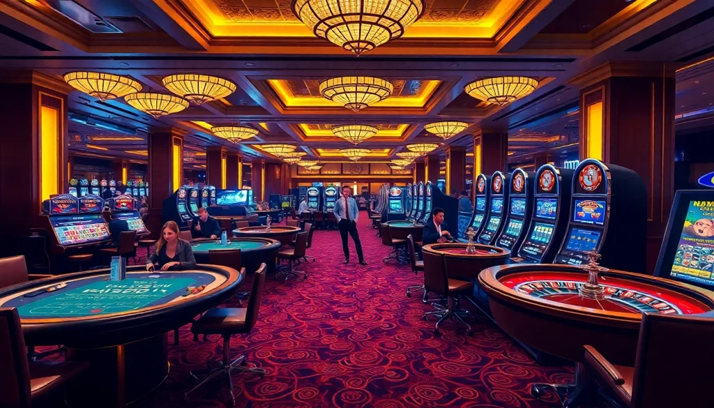 Exciting game action unfolding at mm88.com casino, showcasing vibrant tables and engaged players.