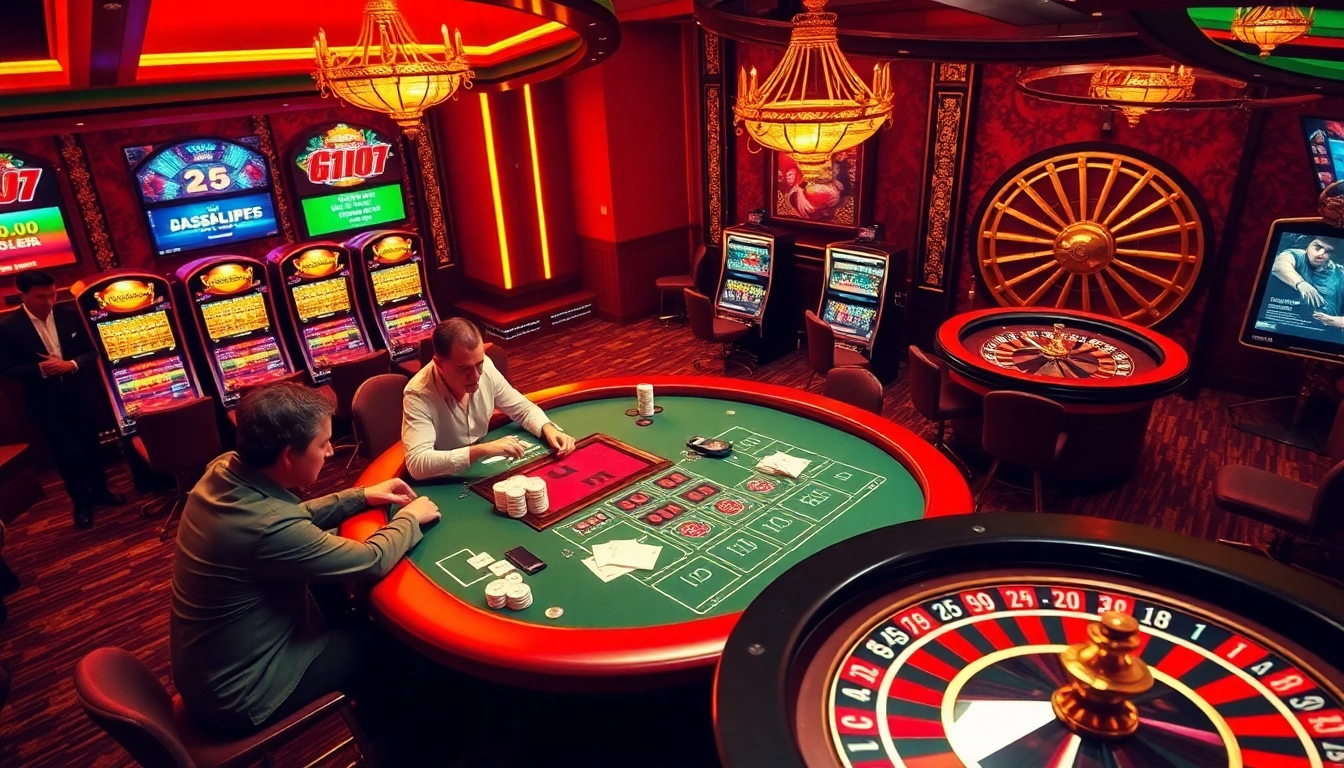 Experience the thrill of gambling with gk88 bet at a luxurious casino table.