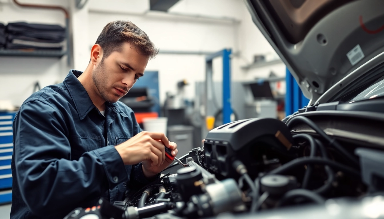 Evaluate high mileage extended auto warranty options while a mechanic inspects a car engine.
