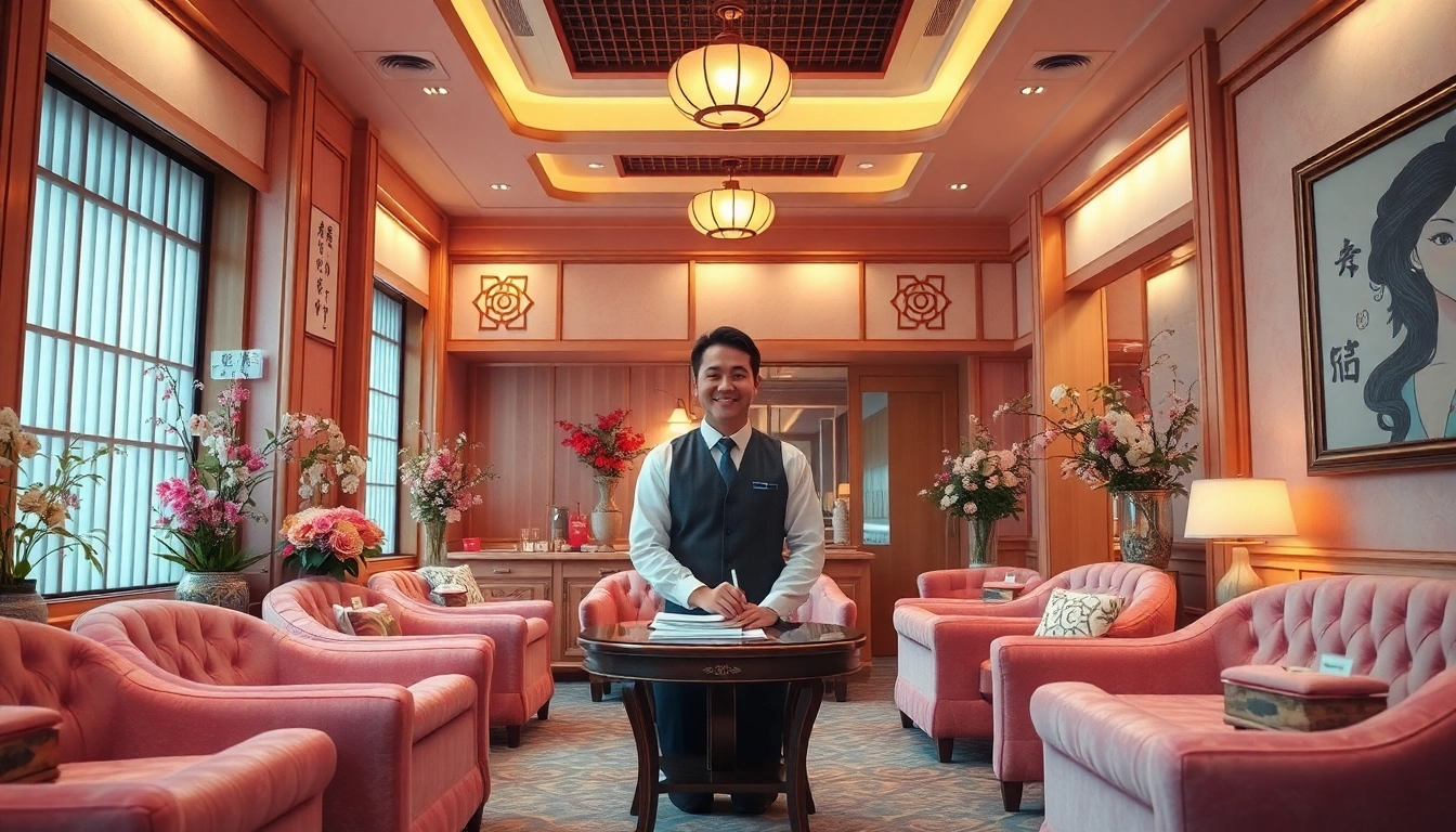 京都のソープランドの豪華な内装。上品な雰囲気とプレミアムサービスを備える。