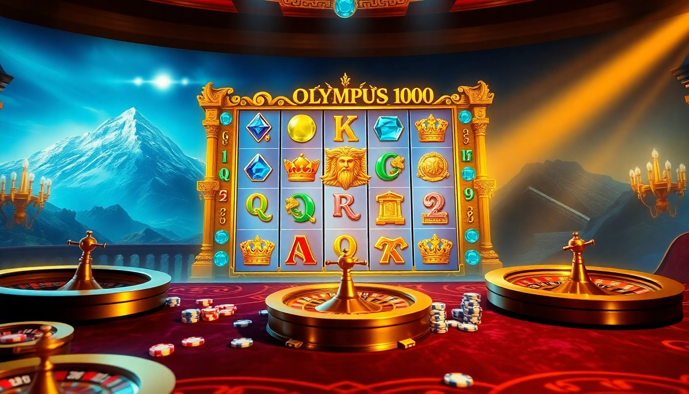 Spin the reels of Olympus 1000 slot game featuring Zeus and thrilling gameplay.