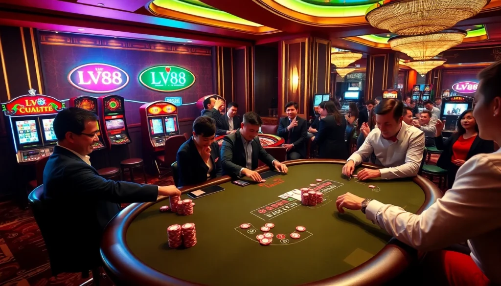 Experience the excitement of winning at lv88 casino with engaging table games and vibrant slot machines.